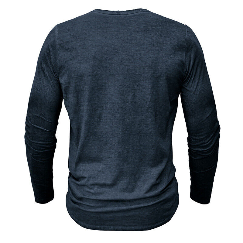 Drune | Henley Shirt Für Herren Mit Langen Ärmeln