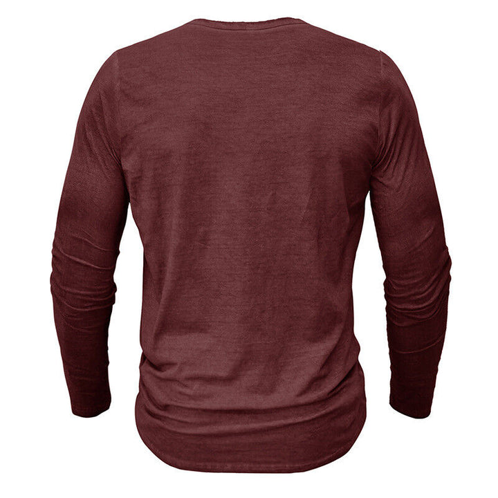 Drune | Henley Shirt Für Herren Mit Langen Ärmeln