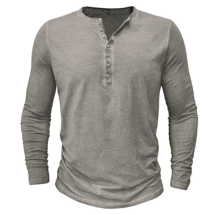 Drune | Henley Shirt Für Herren Mit Langen Ärmeln