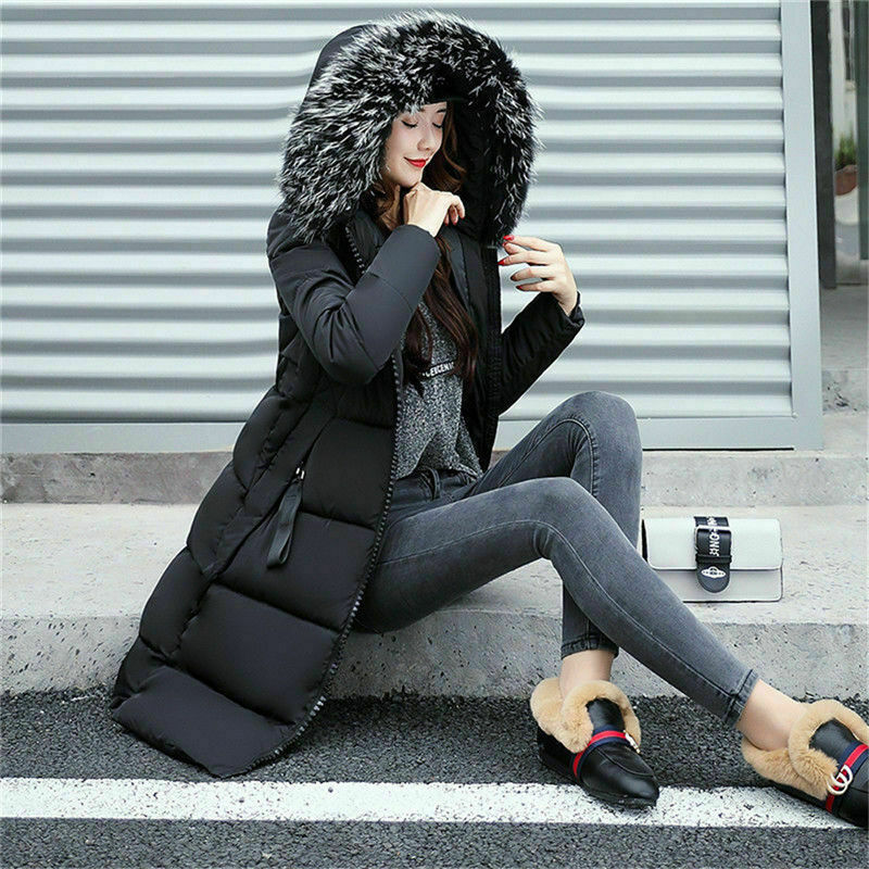 Drune | Lange Jacke mit Pelzkragen