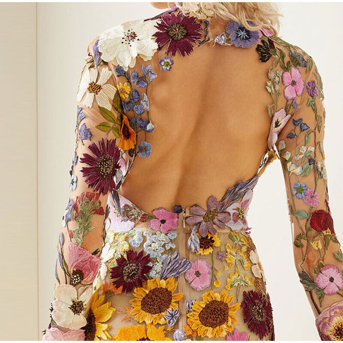 Drune | Blumen-Kleid mit Feinen Details