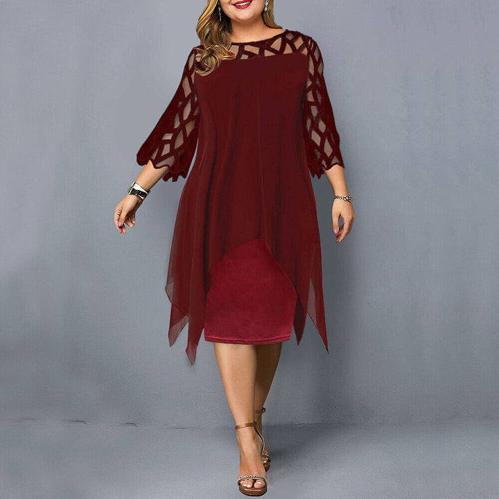 Drune | Midi-Kleid In Übergröße für Modische Looks