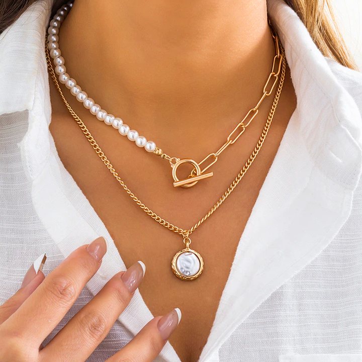 Drune | Set - eleganter geschichteter Damenschmuck