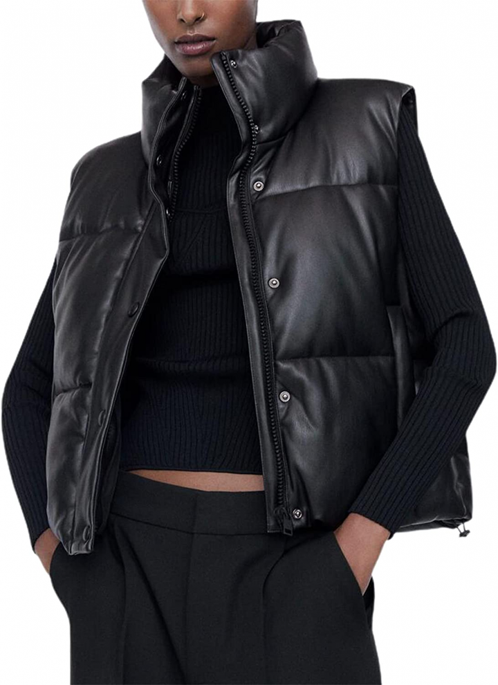 Drune | Leder Weste Kurz & Stylisch