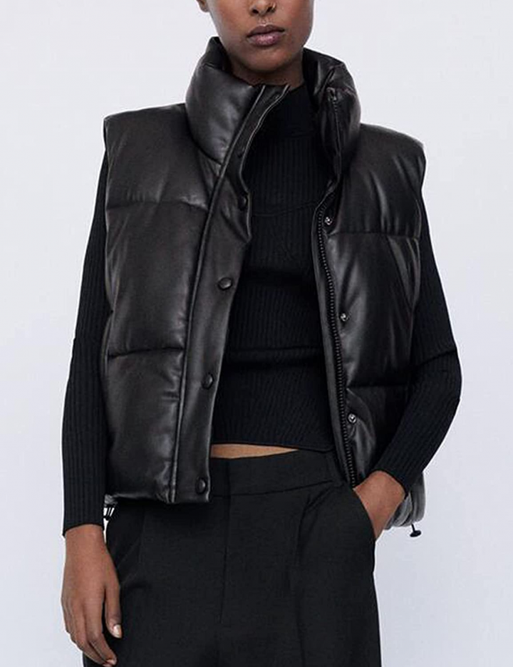 Drune | Leder Weste Kurz & Stylisch