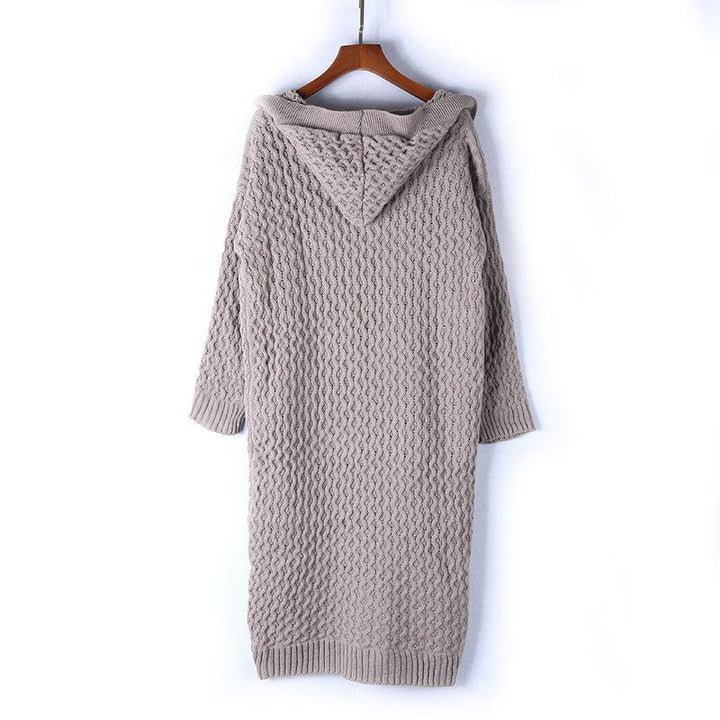 Drune | Warme Damen-Strickjacke mit Kapuze