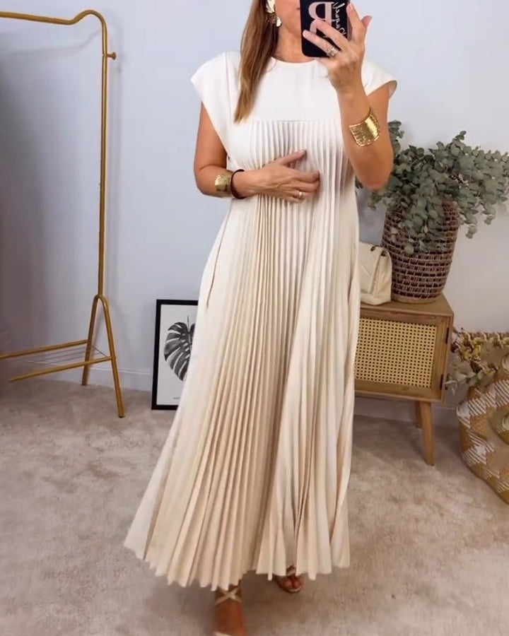 Drune | Smarte Plissee Baumwollkleid