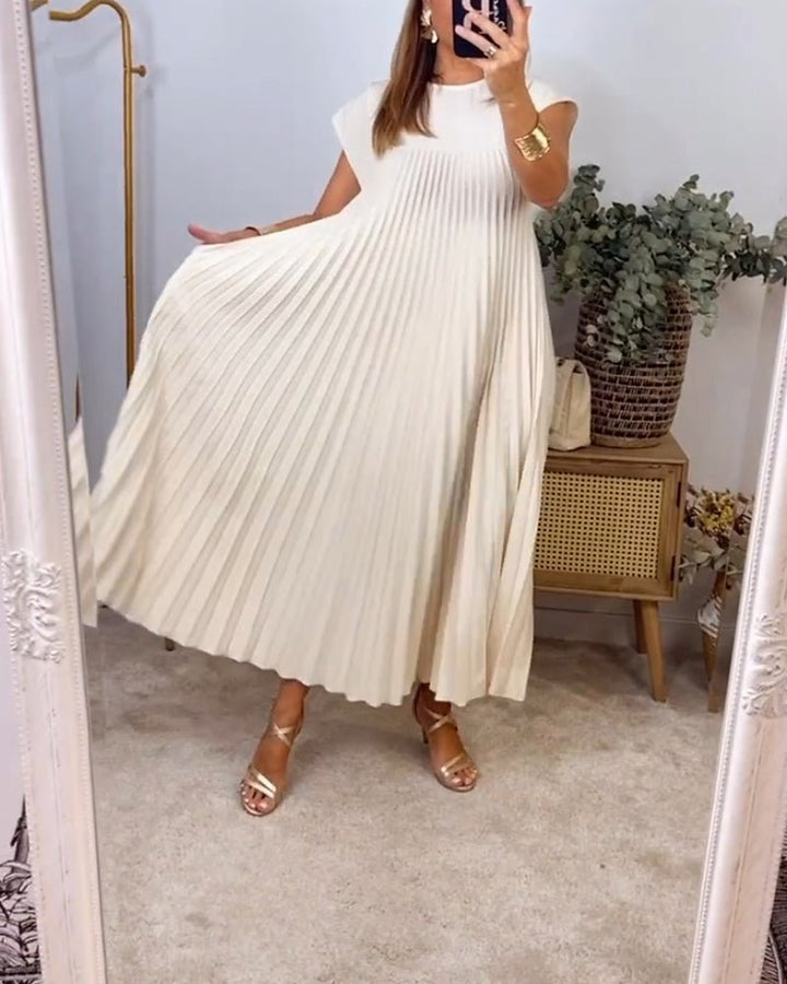 Drune | Smarte Plissee Baumwollkleid