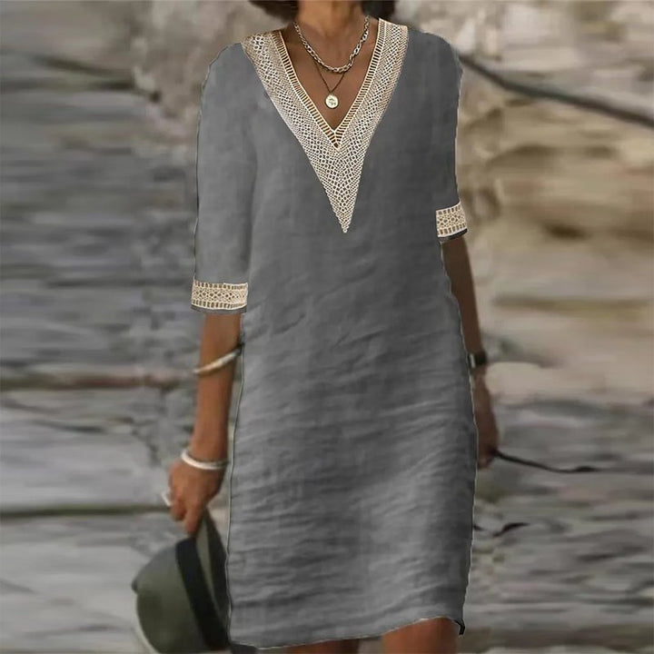 Drune | Elegante Leinen Sommerkleid