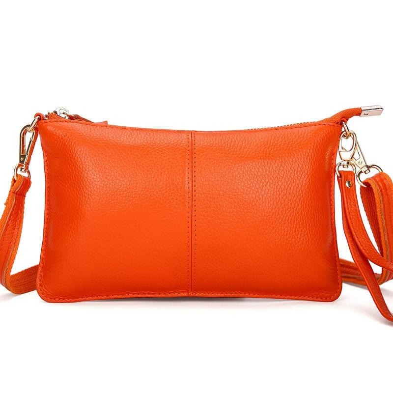 Drune | Vintage Lederhandtasche Orange