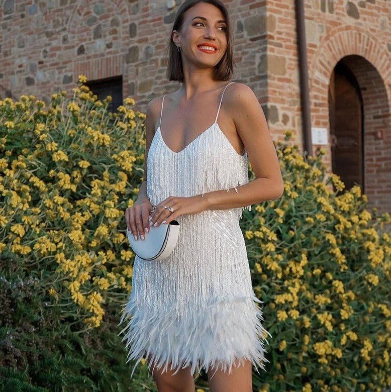 Drune | Schillerndes Samba-Rumba-Cocktailkleid