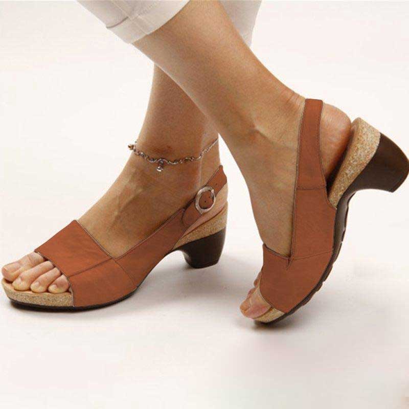 Drune | Orthopädische Sandalen mit Absatz Stilvoller Komfort und Unterstützung