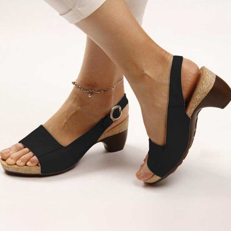 Drune | Orthopädische Sandalen mit Absatz Stilvoller Komfort und Unterstützung