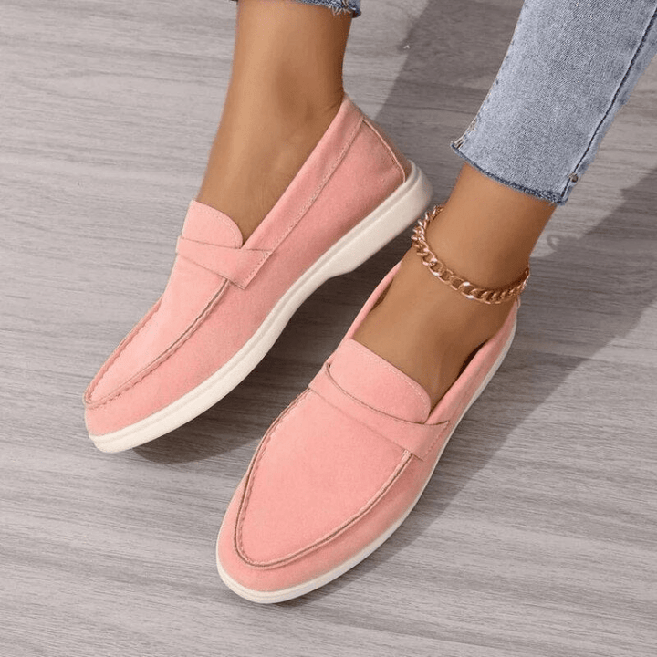 Drune | Stilvolle Wildleder Loafers Damen Schuhe