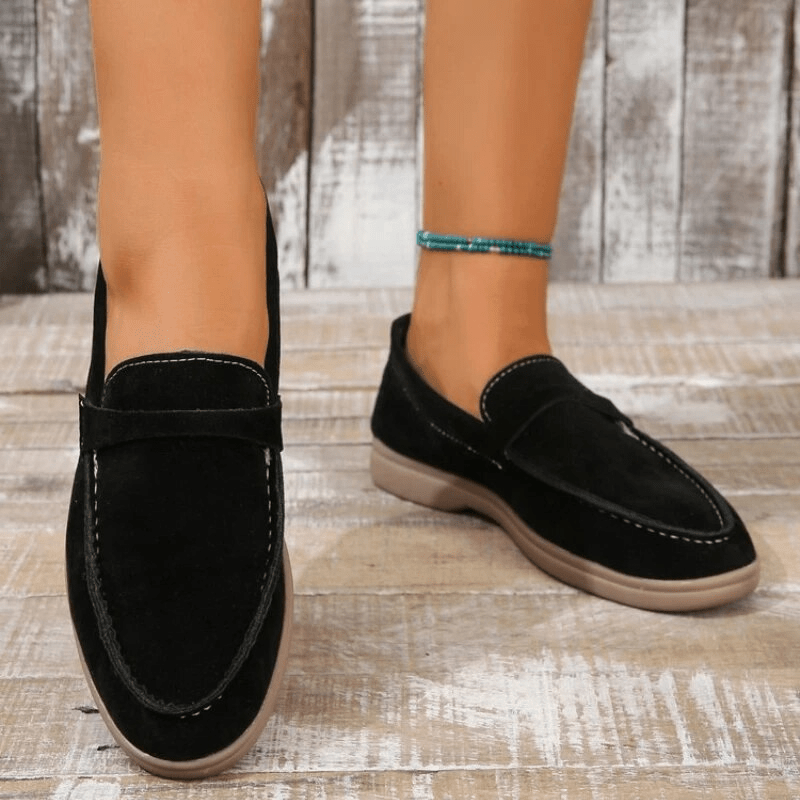 Drune | Stilvolle Wildleder Loafers Damen Schuhe