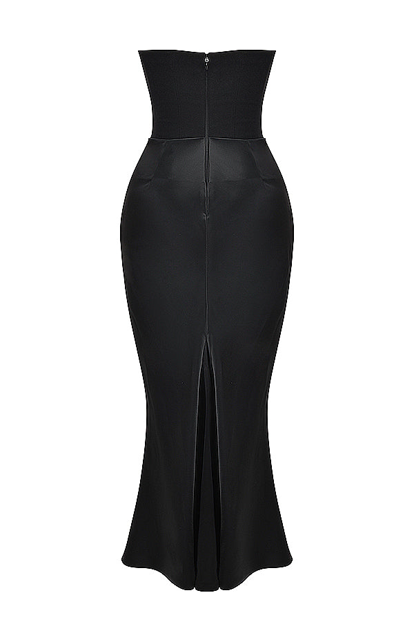 Drune | Trägerloses Korsett Maxi Kleid