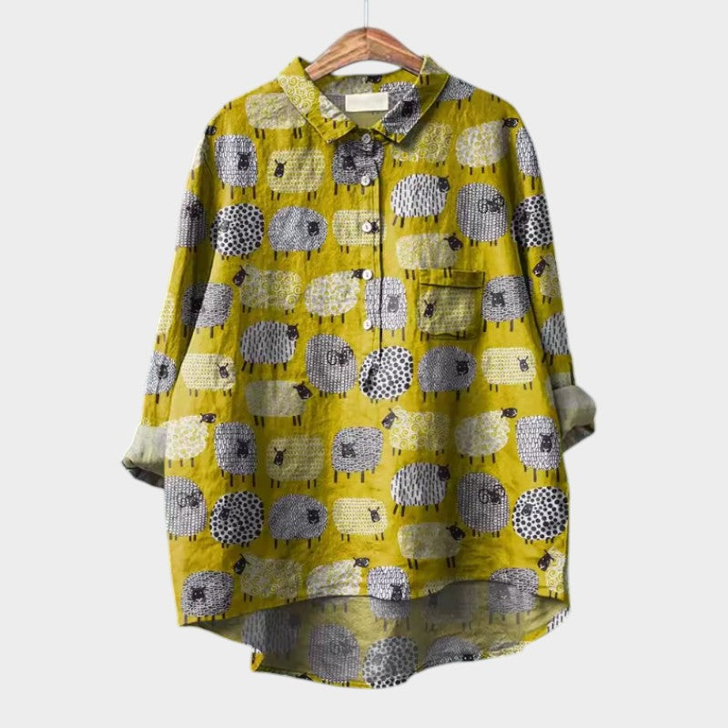 Drune | Schicke Bluse mit Knopfleiste vorne