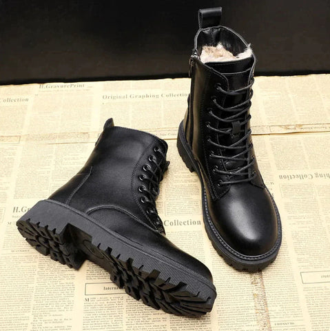Wolff women's leather lace-up boots