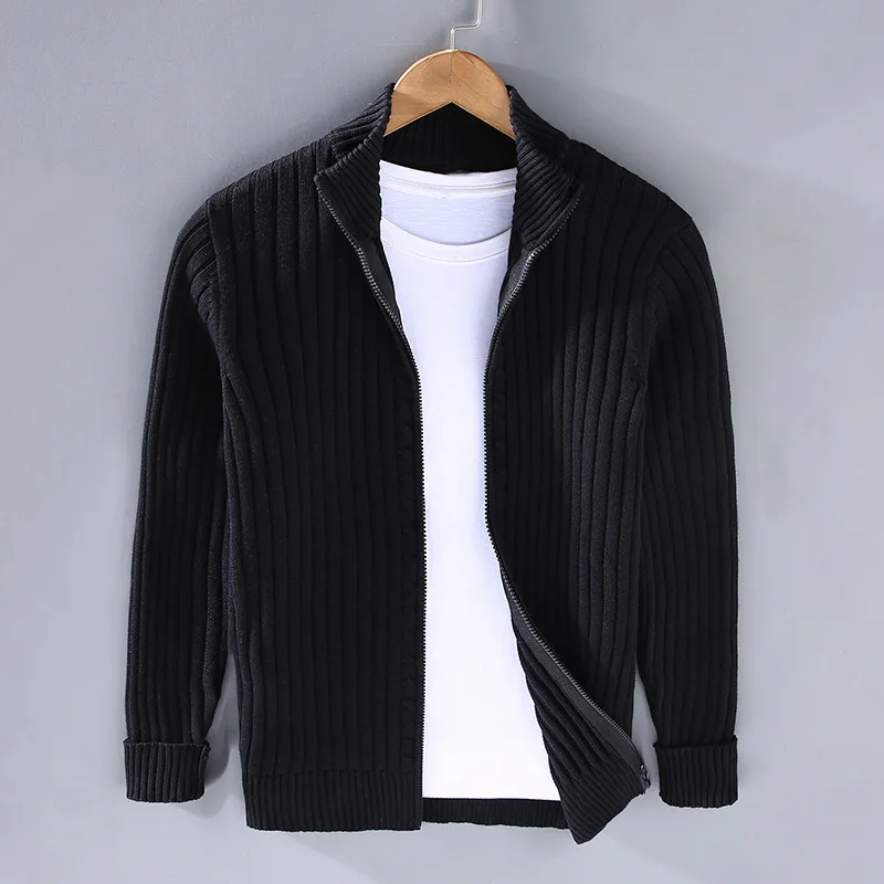 Drune | Rollkragenstrickjacke für Männer
