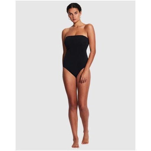 Drune | Sea Dive Bandeau Bademode Schwarz