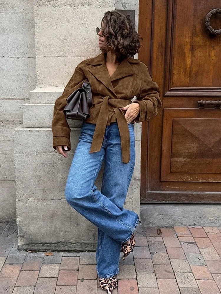 Drune | Retro Wildlederjacke