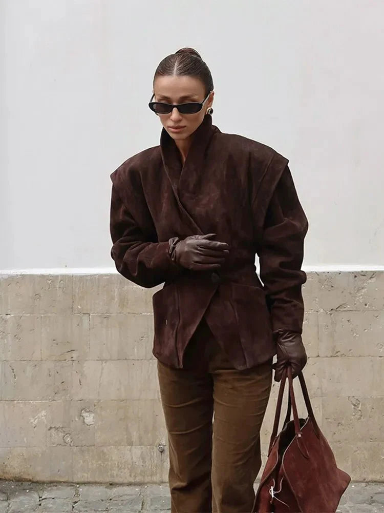 Drune | Retro Wildlederjacke