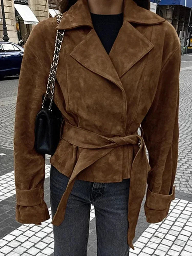 Drune | Retro Wildlederjacke