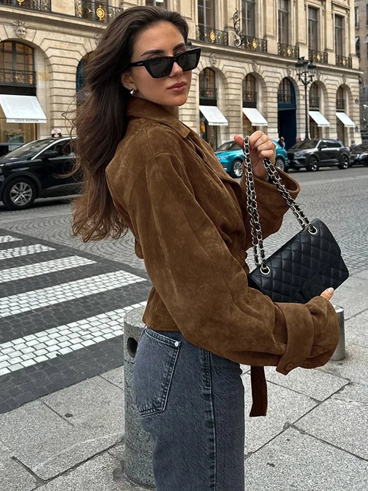 Drune | Retro Wildlederjacke