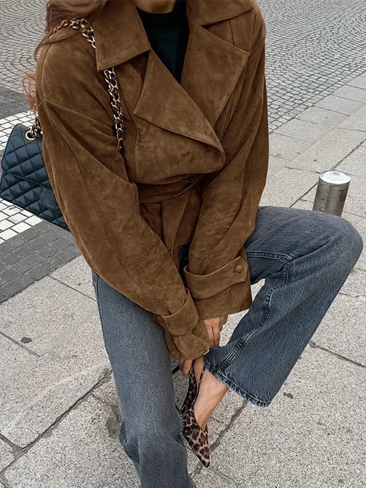 Drune | Retro Wildlederjacke