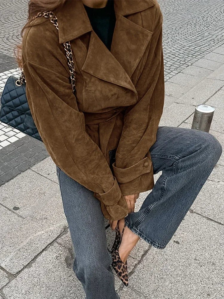 Drune | Retro Wildlederjacke