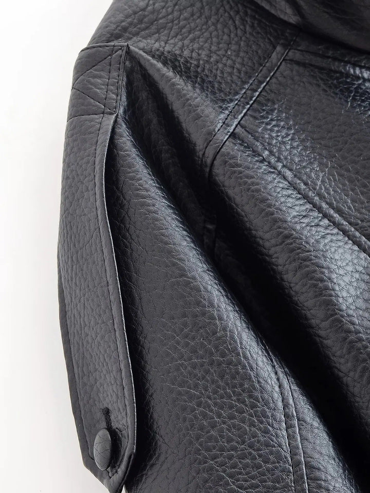 Drune | Asymmetrische Lederjacke