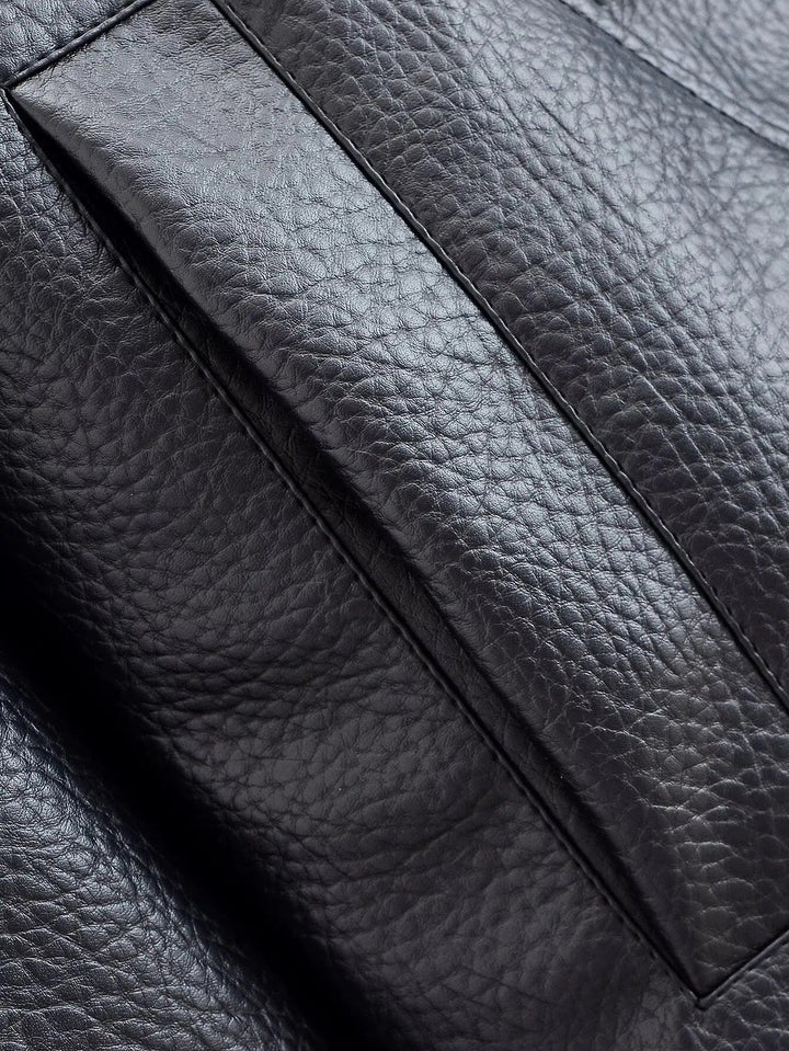 Drune | Asymmetrische Lederjacke