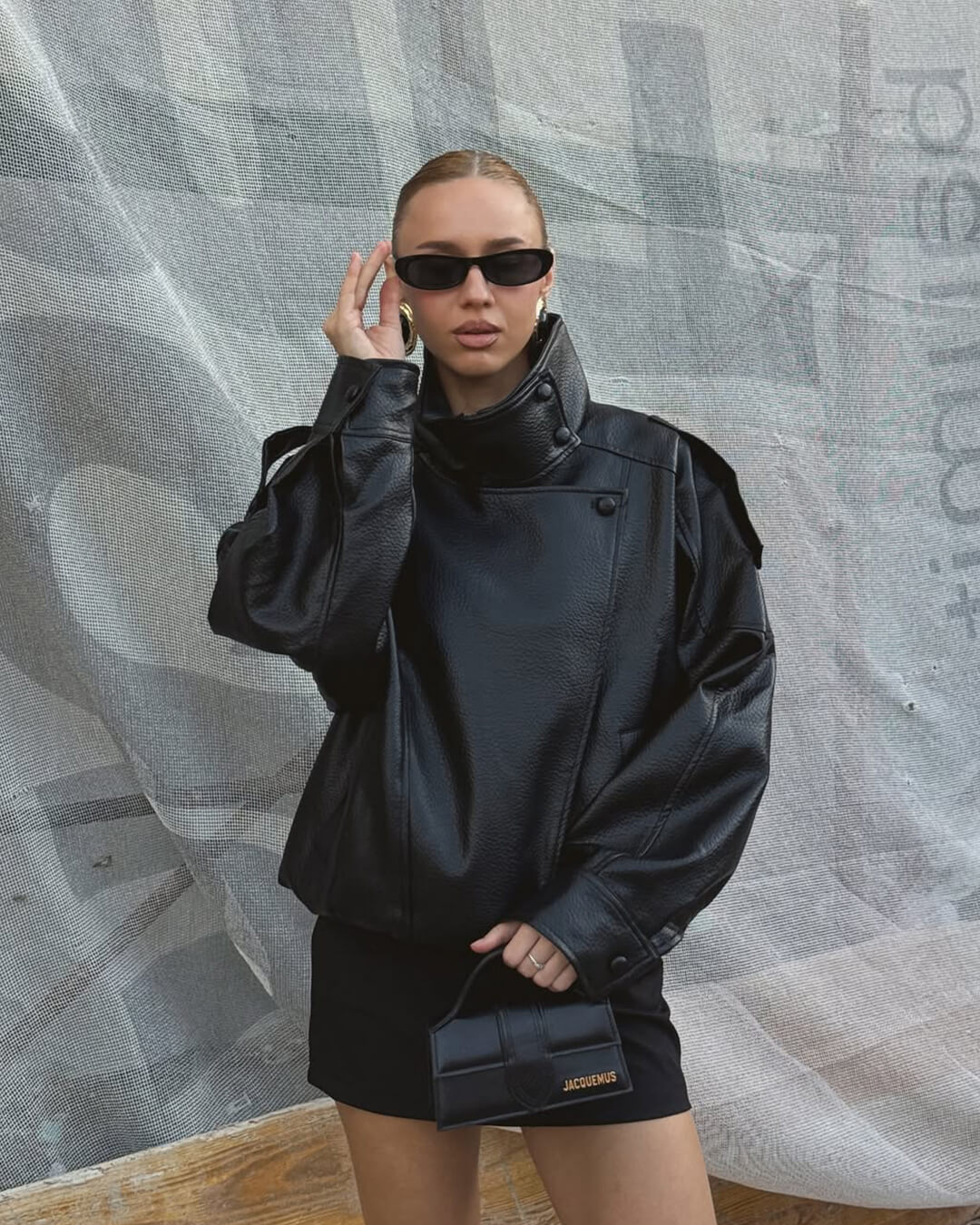 Drune | Asymmetrische Lederjacke