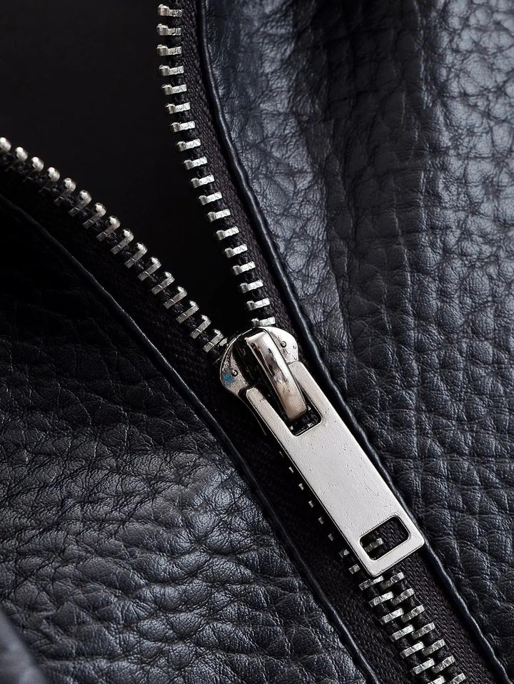 Drune | Asymmetrische Lederjacke