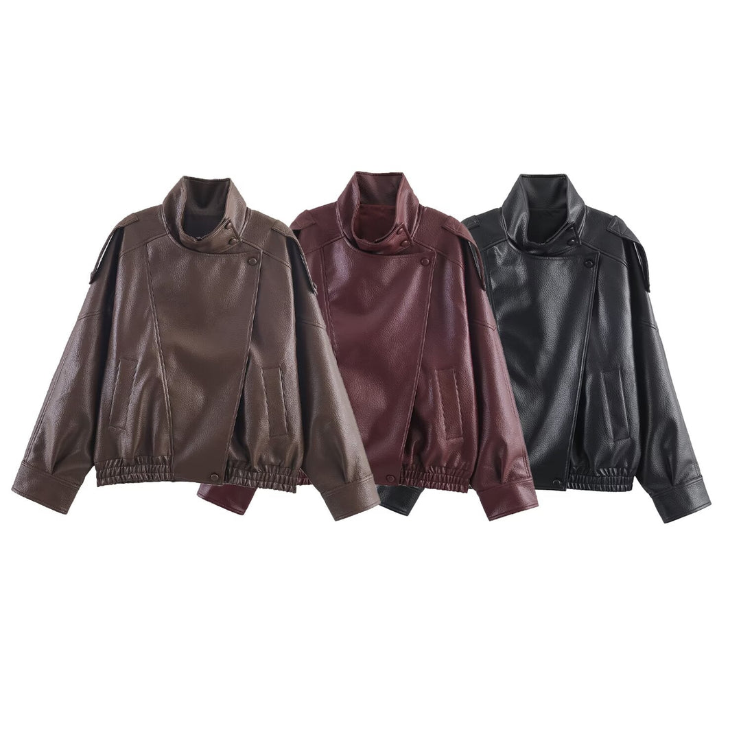 Drune | Asymmetrische Lederjacke