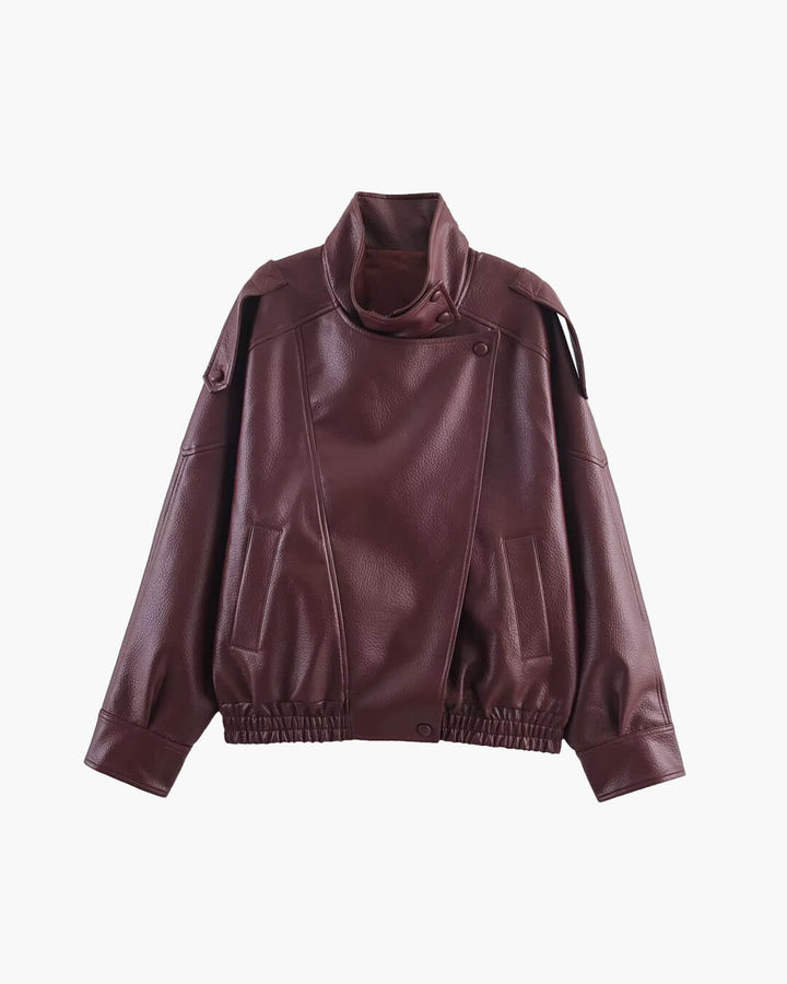 Drune | Asymmetrische Lederjacke