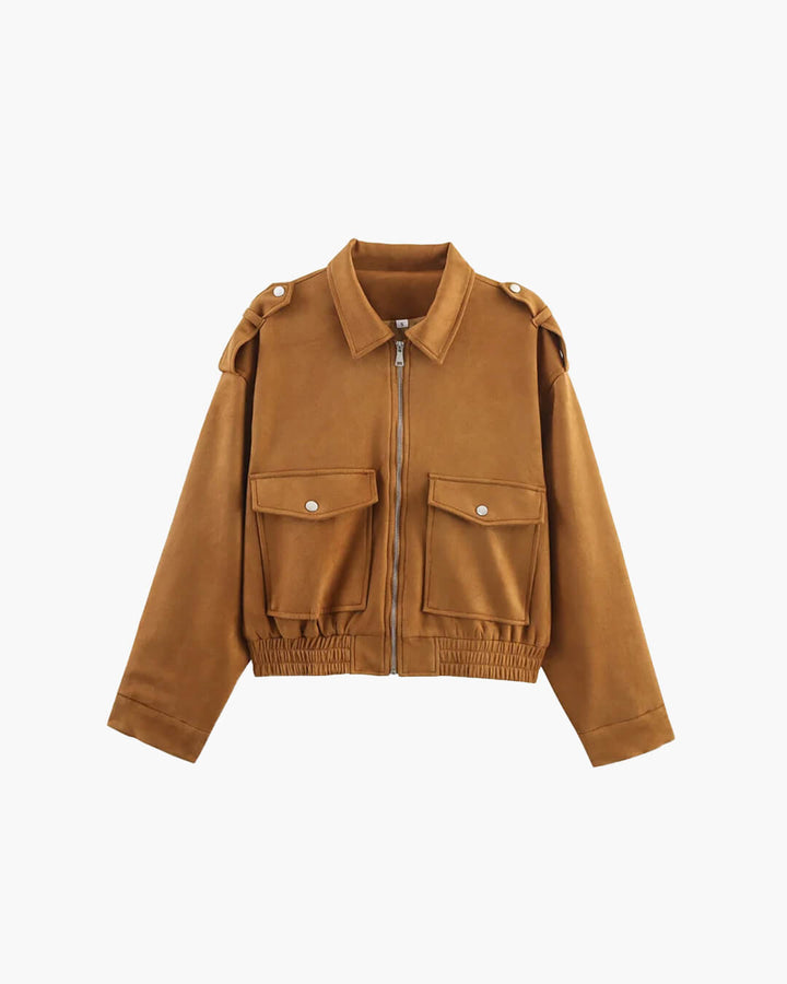 Drune | Suede-Pilotjacke