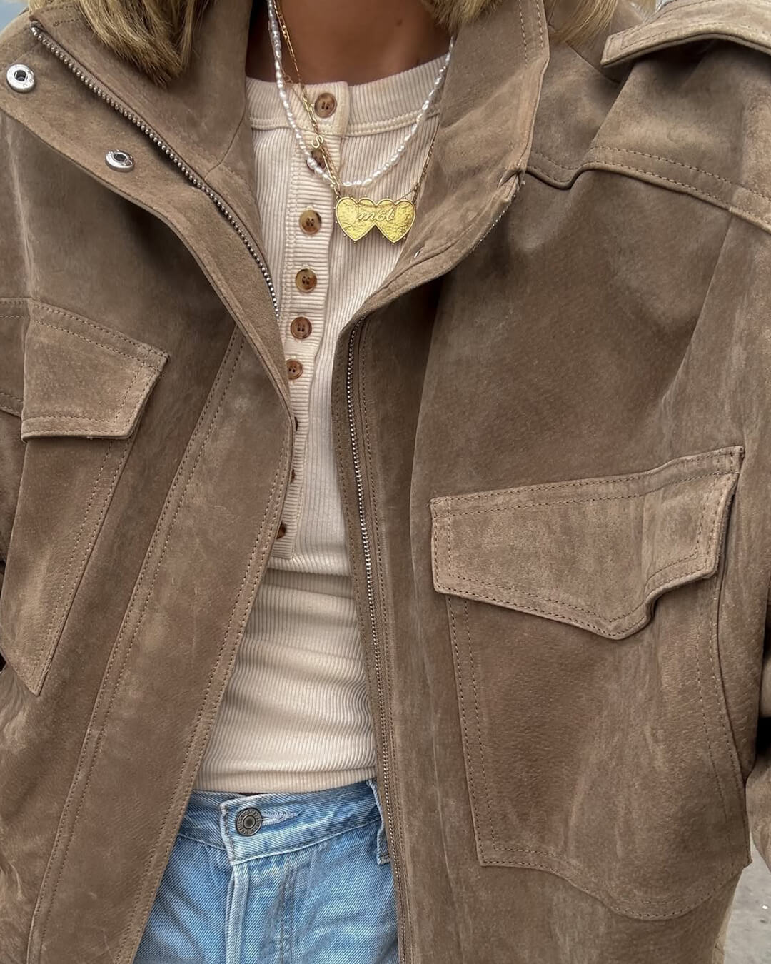 Drune | Wildleder Motorradjacke