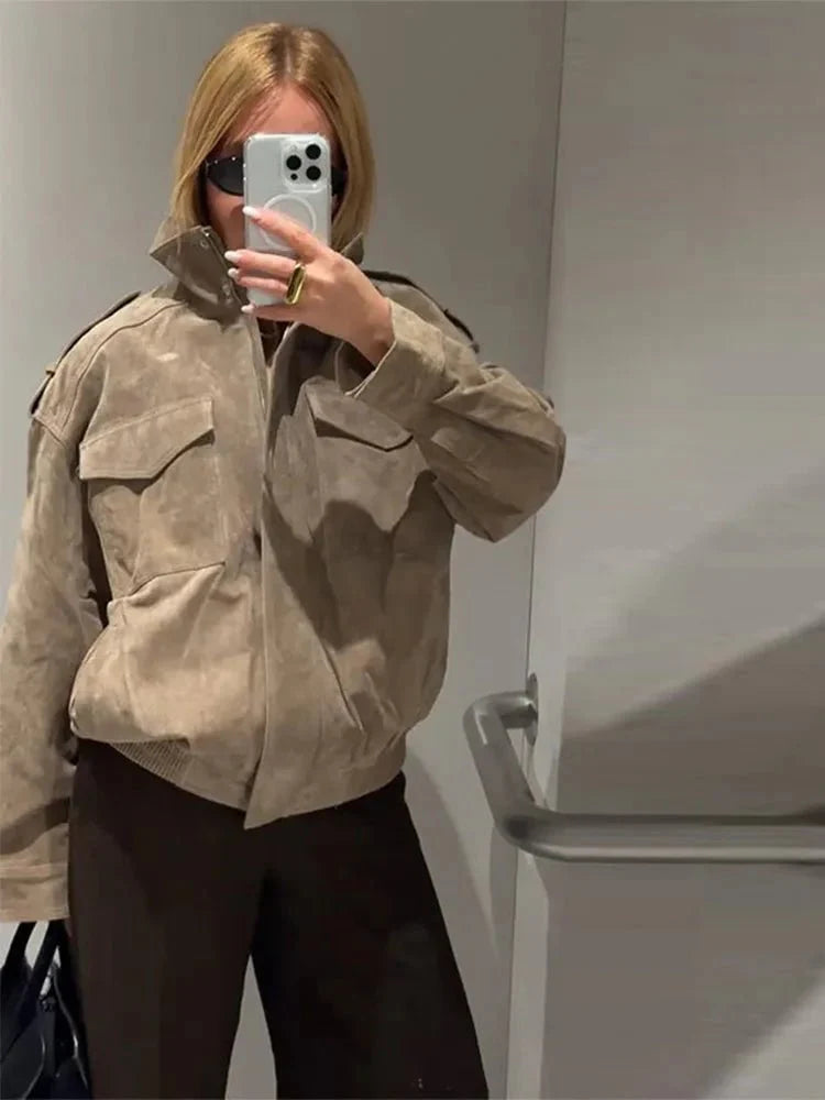 Drune | Wildleder Motorradjacke