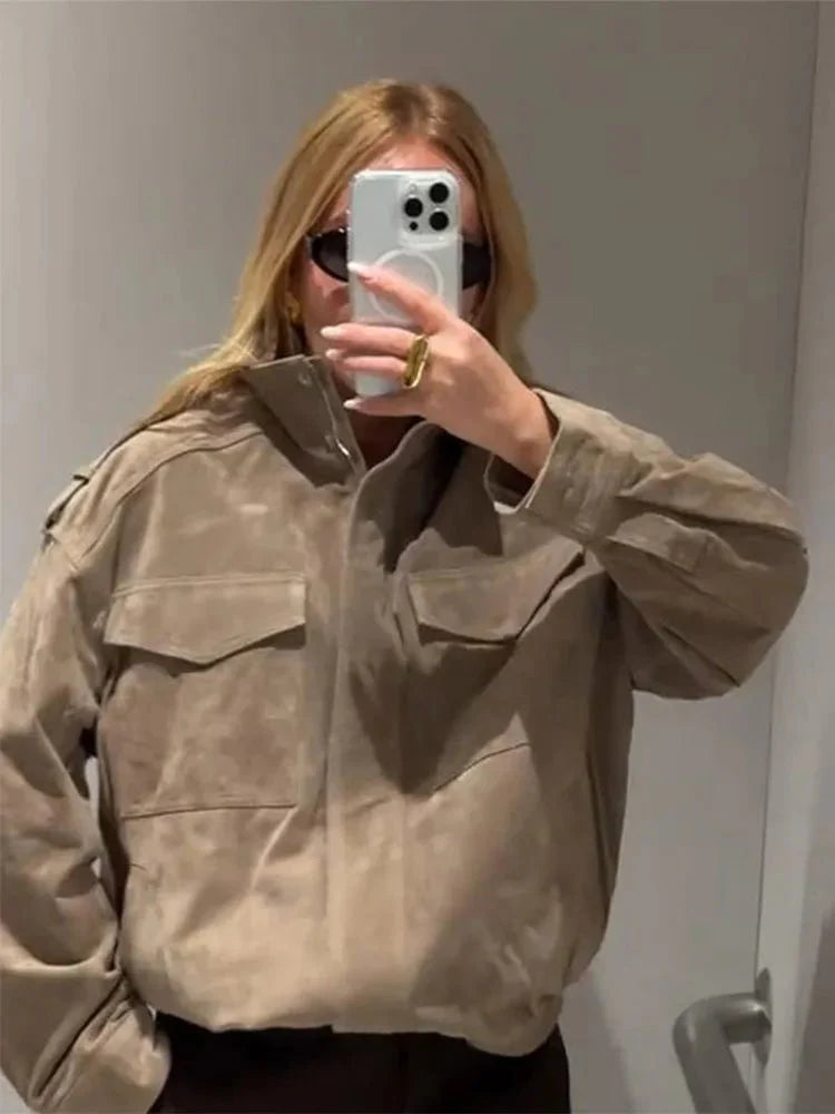 Drune | Wildleder Motorradjacke