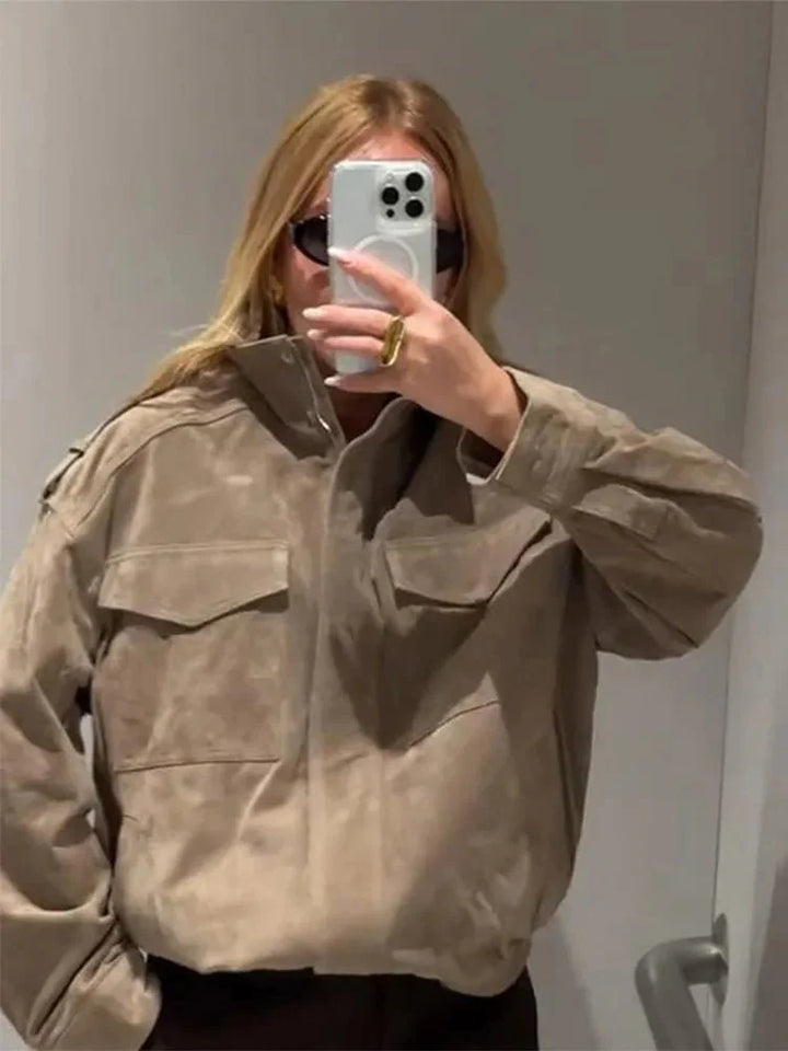 Drune | Wildleder Motorradjacke