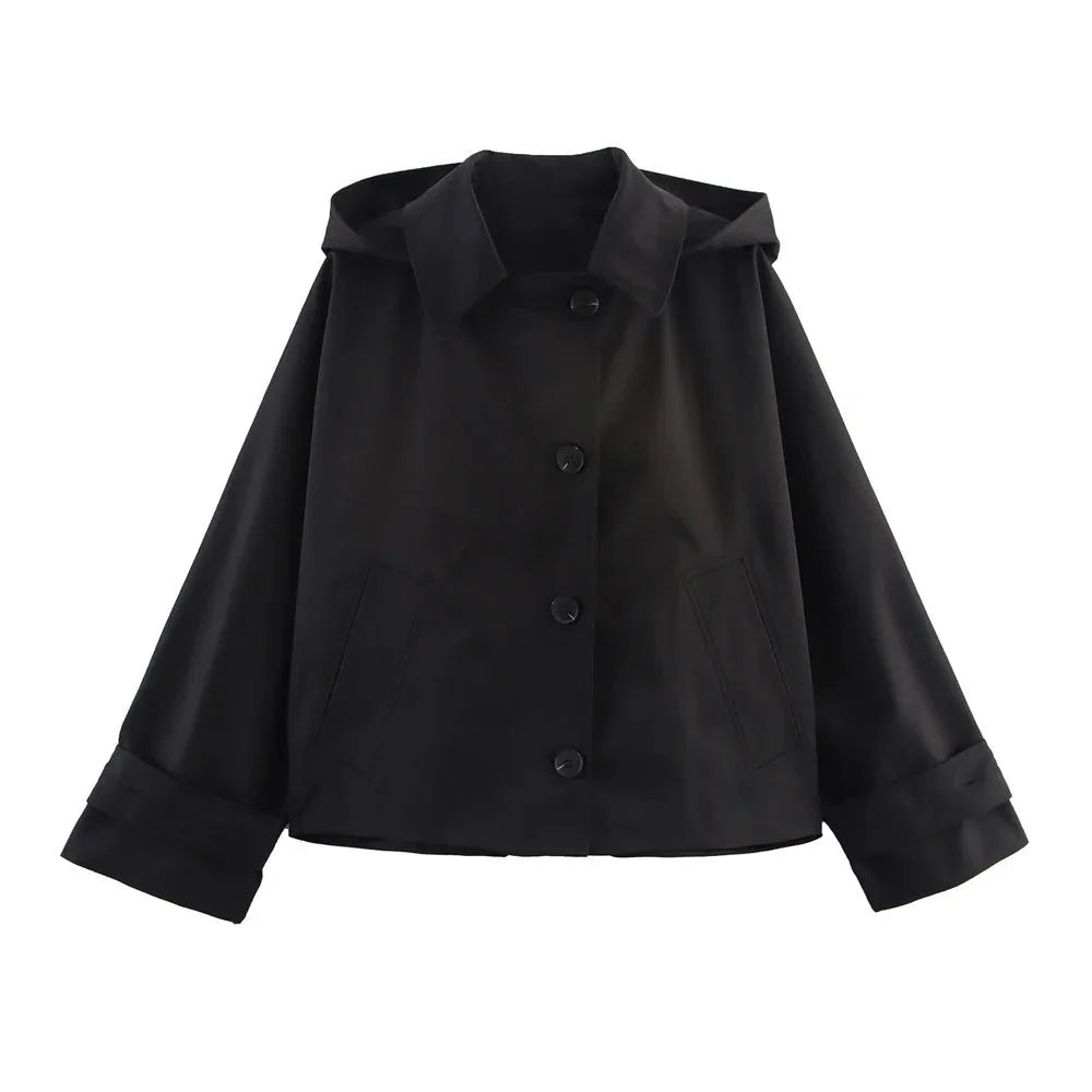 Drune | Kapuzen-Windbreaker-Jacke