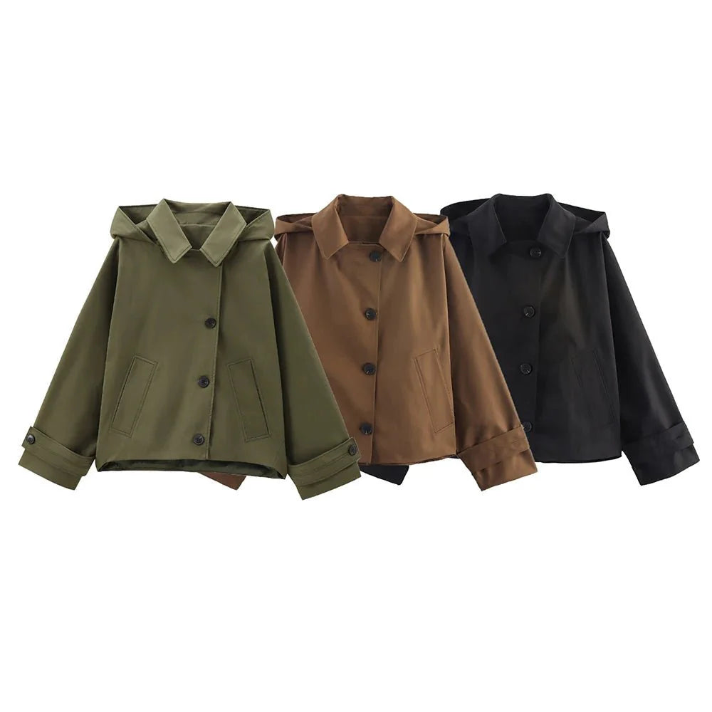 Drune | Kapuzen-Windbreaker-Jacke