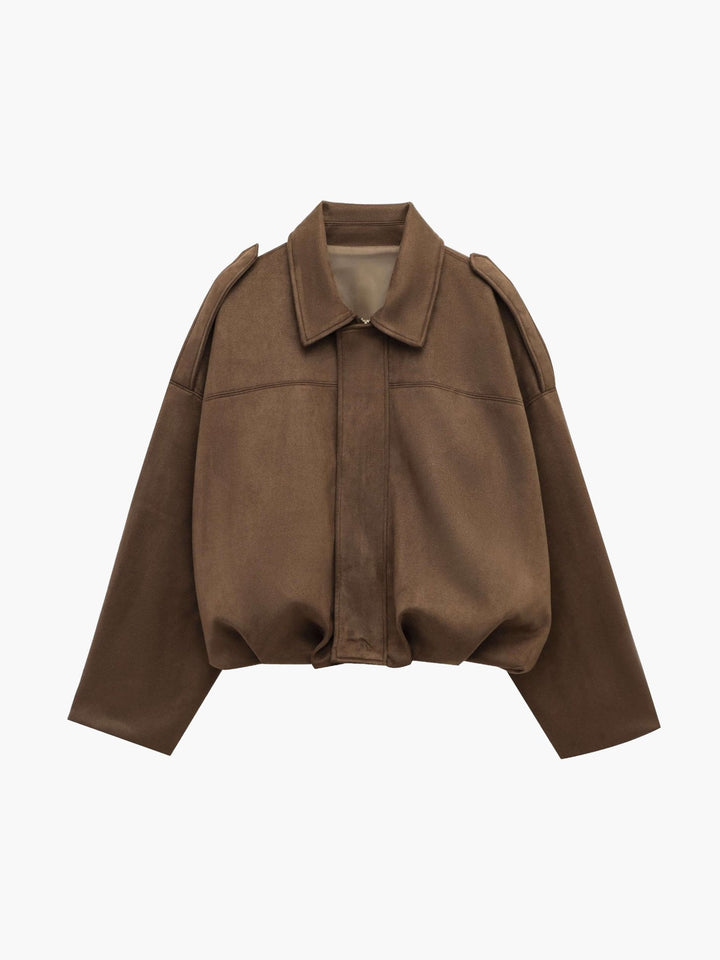 Drune | Wildleder Bomberjacke