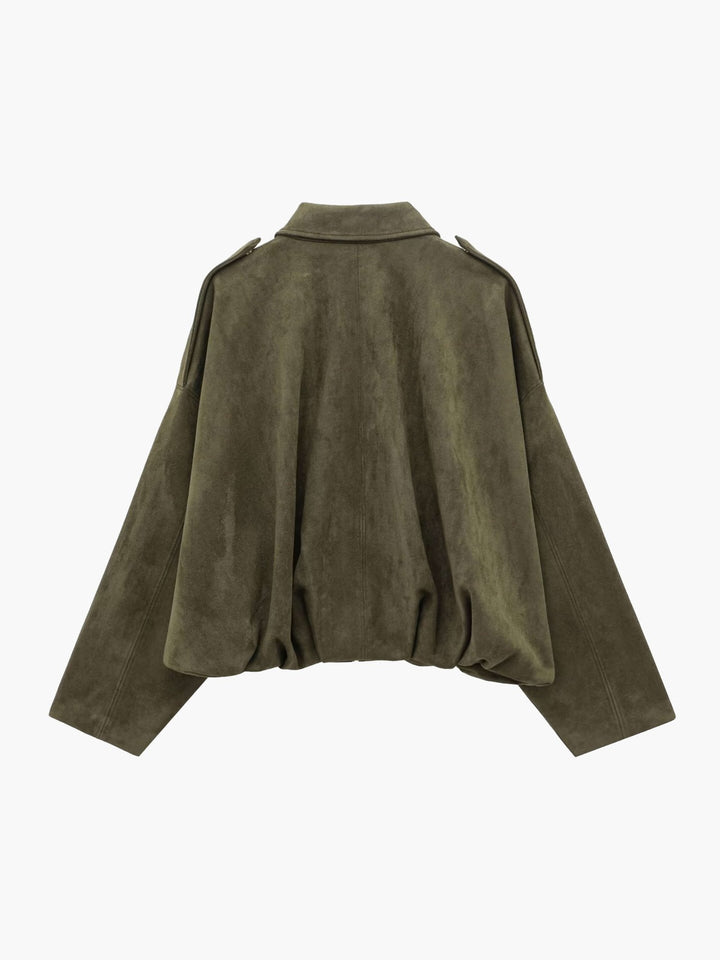 Drune | Wildleder Bomberjacke