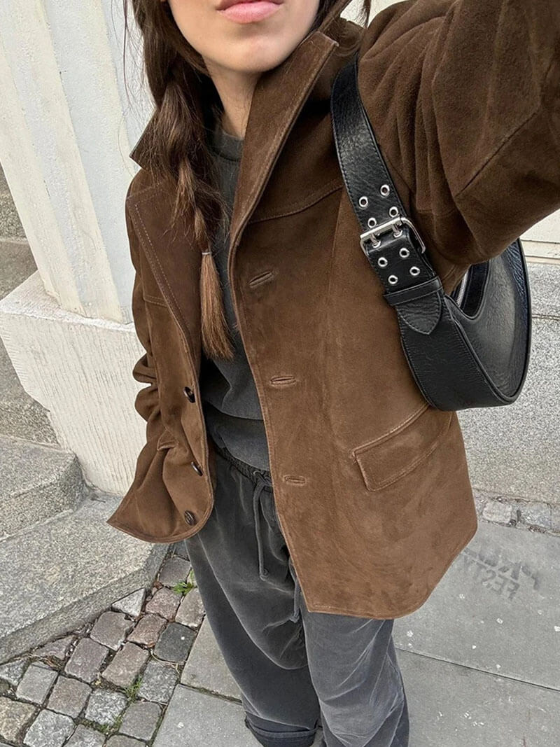 Drune | Faux-Suede-Blazer