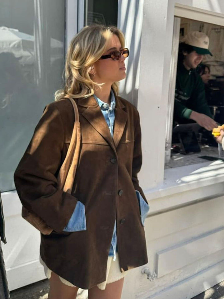 Drune | Faux-Suede-Blazer
