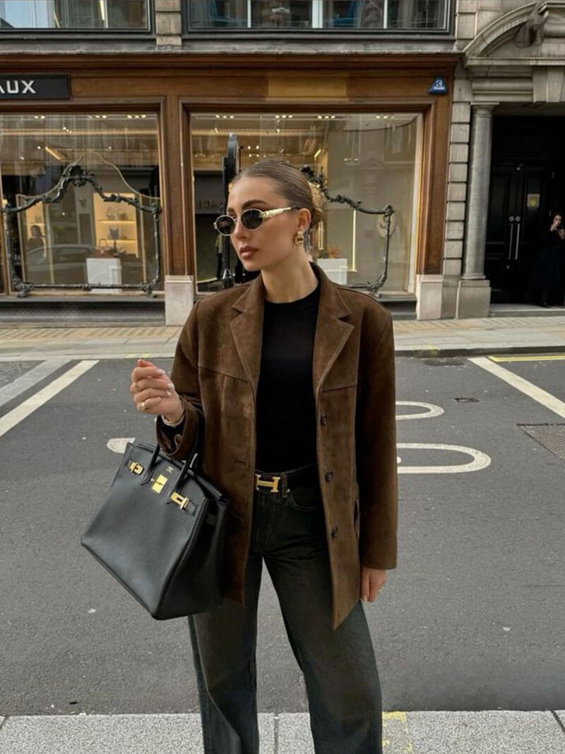 Drune | Faux-Suede-Blazer