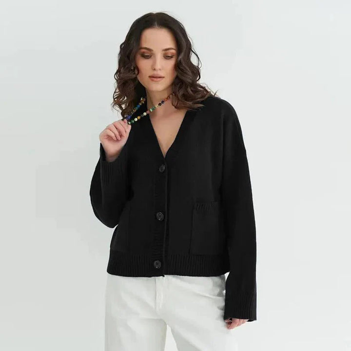 Drune | Eleganter V-Ausschnitt Cardigan