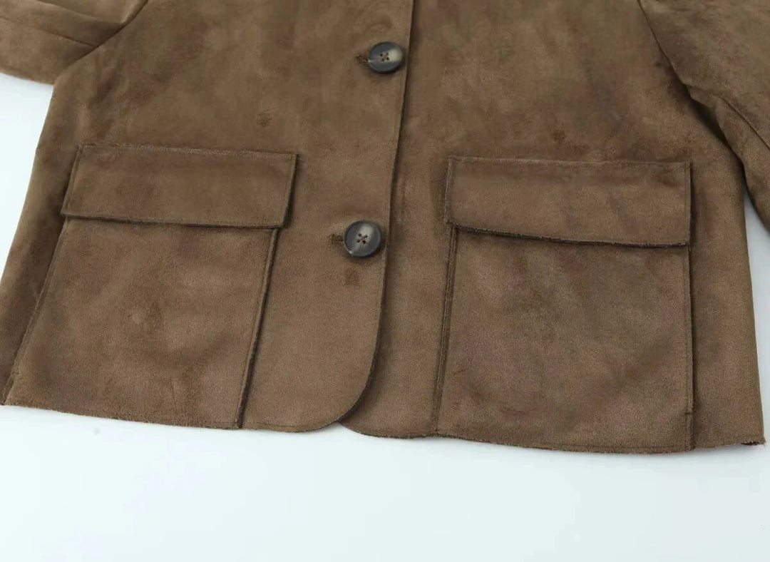 Drune | Wildleder Blazerjacke
